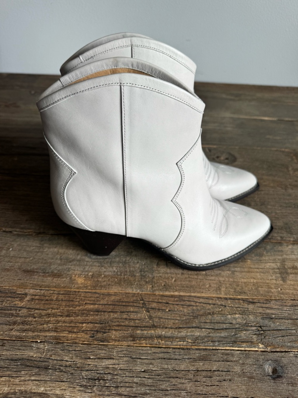 ISABEL MARANT DARIZO LEATHER COWBOY BOOTS. NWT. SIZE 40. 🤍 - Picture 6 of 6